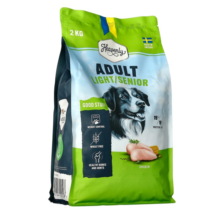 Heavenly Light & Senior Torrfoder för hund 2kg