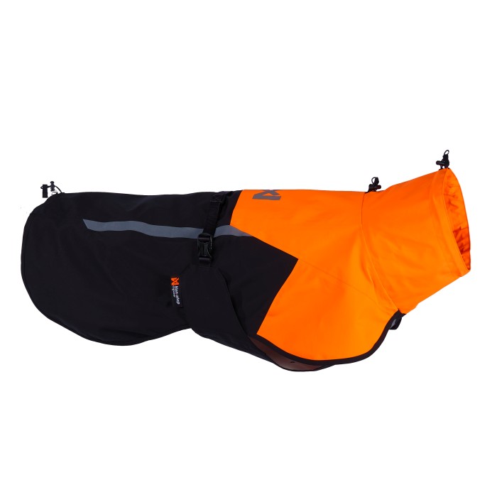 Non-Stop Dogwear Fjord Regntäcke 2.0 Svart/Orange 24-36