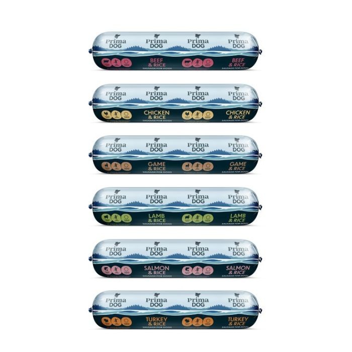 PrimaDog Köttkorv 800g